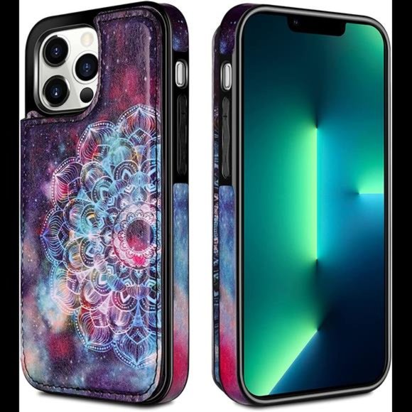 Wallet Case Compatible with iPhone 13 Pro MAX Case 5G 6.7-inch - Picture 4 of 7